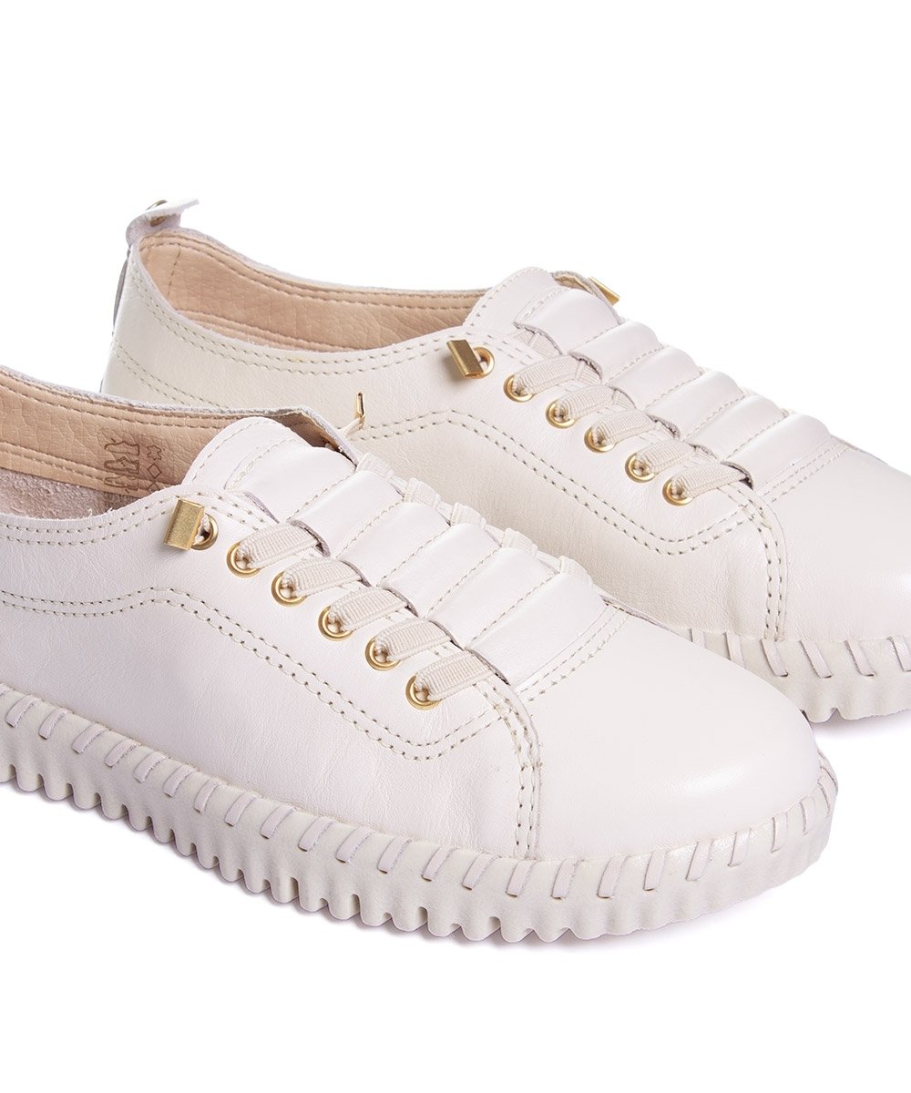 Tênis Feminino Bottero Bottwister Iii Couro Off White Branco 5