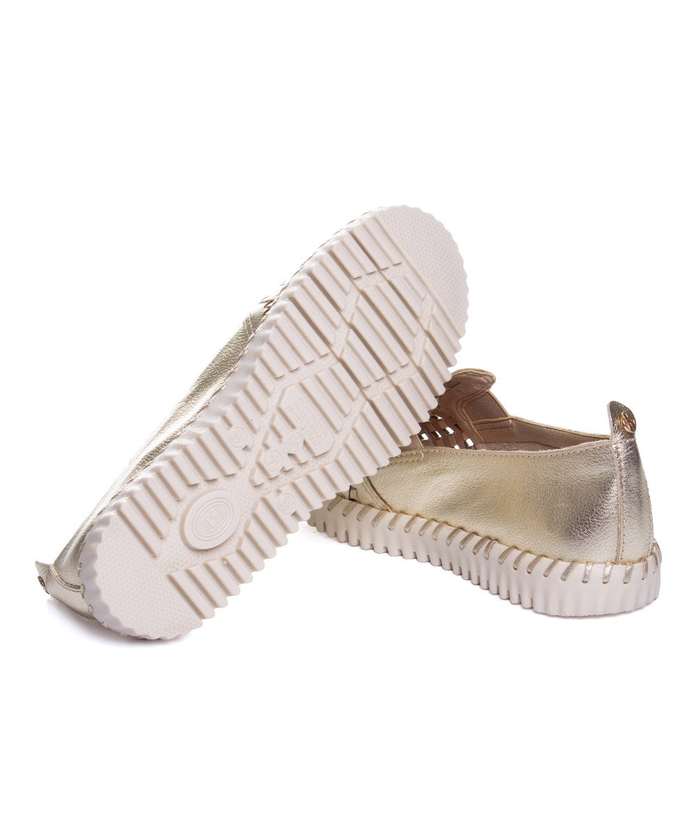 Tênis Feminino Bottero Bottwister Iii Couro Dourado Dourado 5