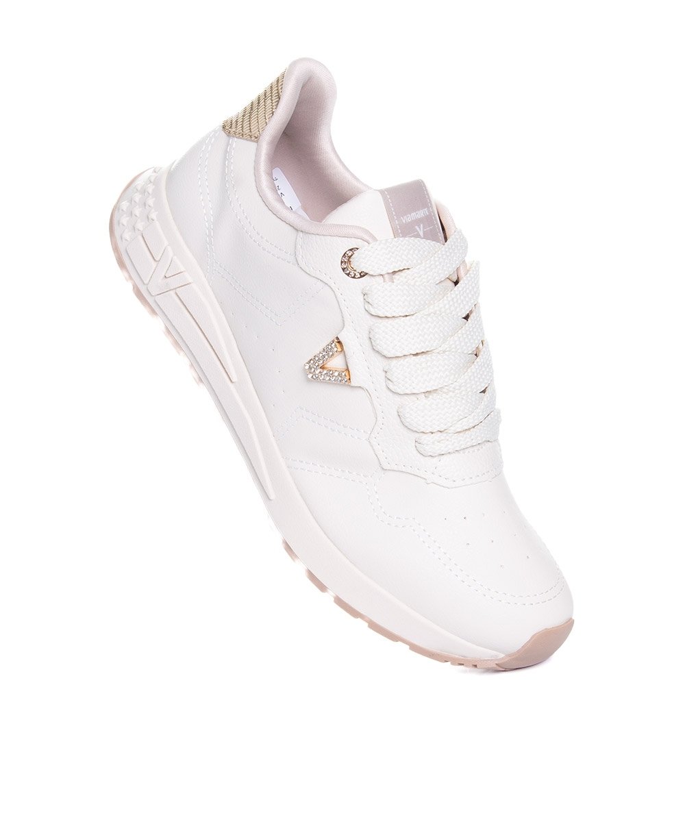 Tênis Feminino Via Marte Casual Marfim Marfim 2