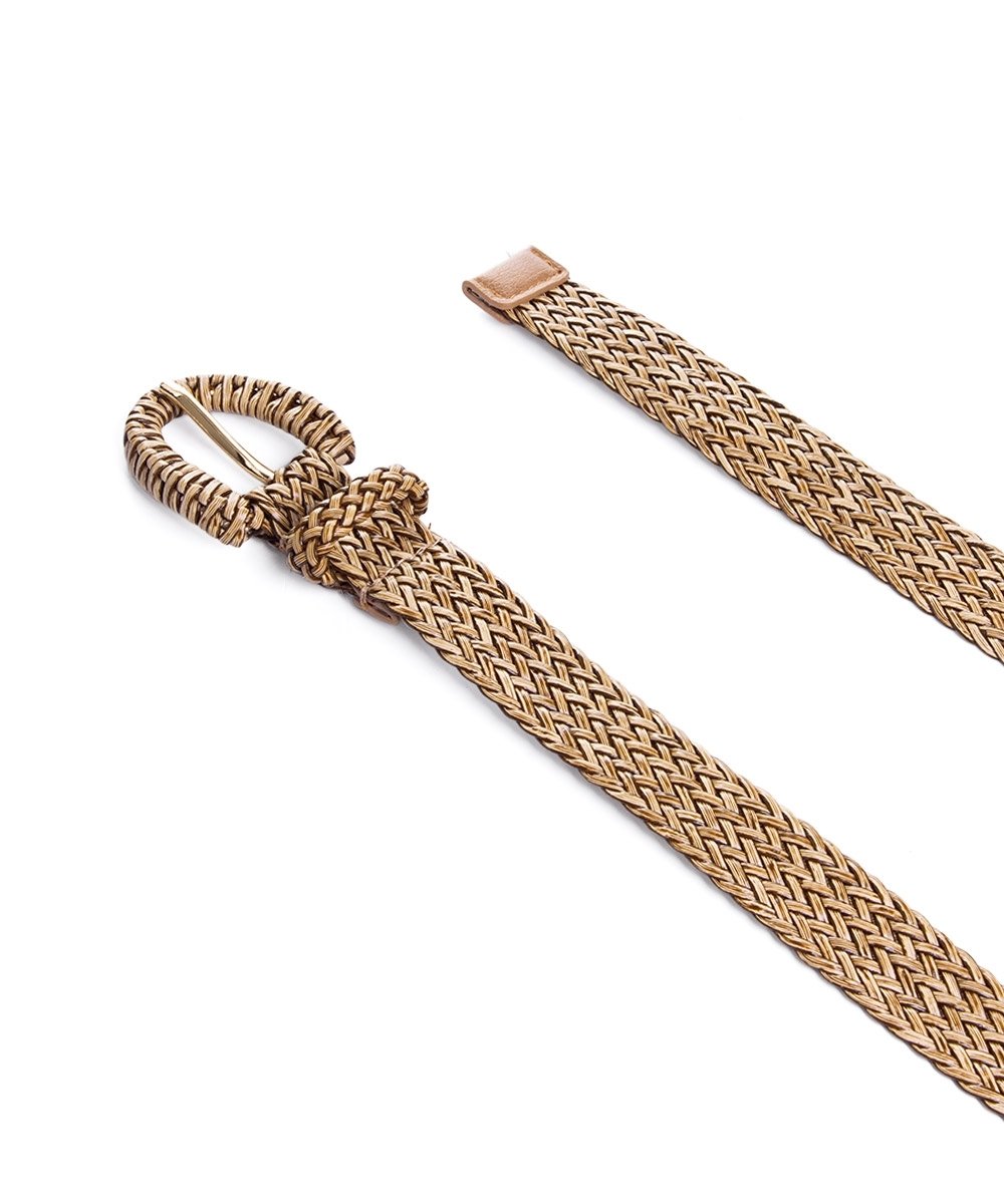 Cinto Feminino Pixolé Tramado Natural Bege 2