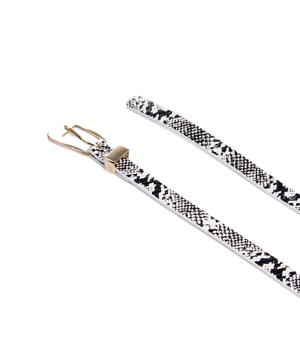 Cinto Fino Feminino Pixolé Off White White 2