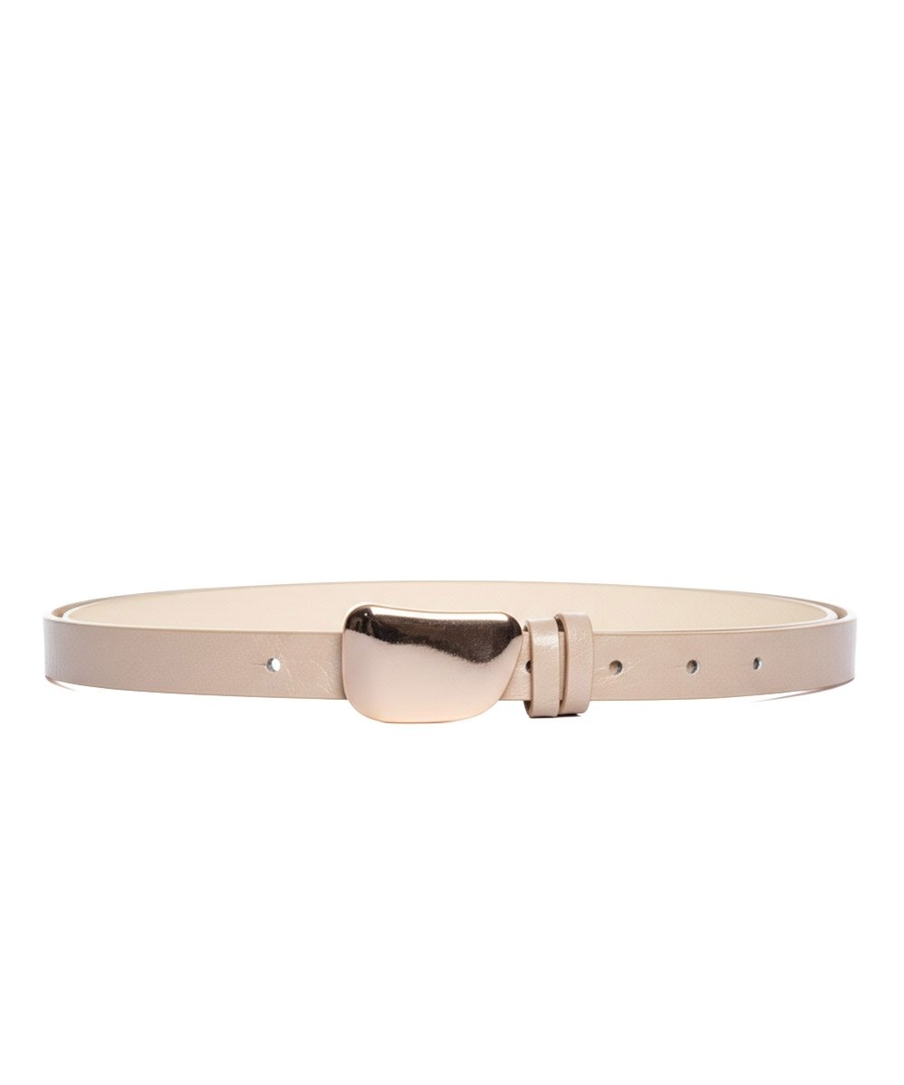 Cinto Fino Feminino Pixolé Nude Bege 1