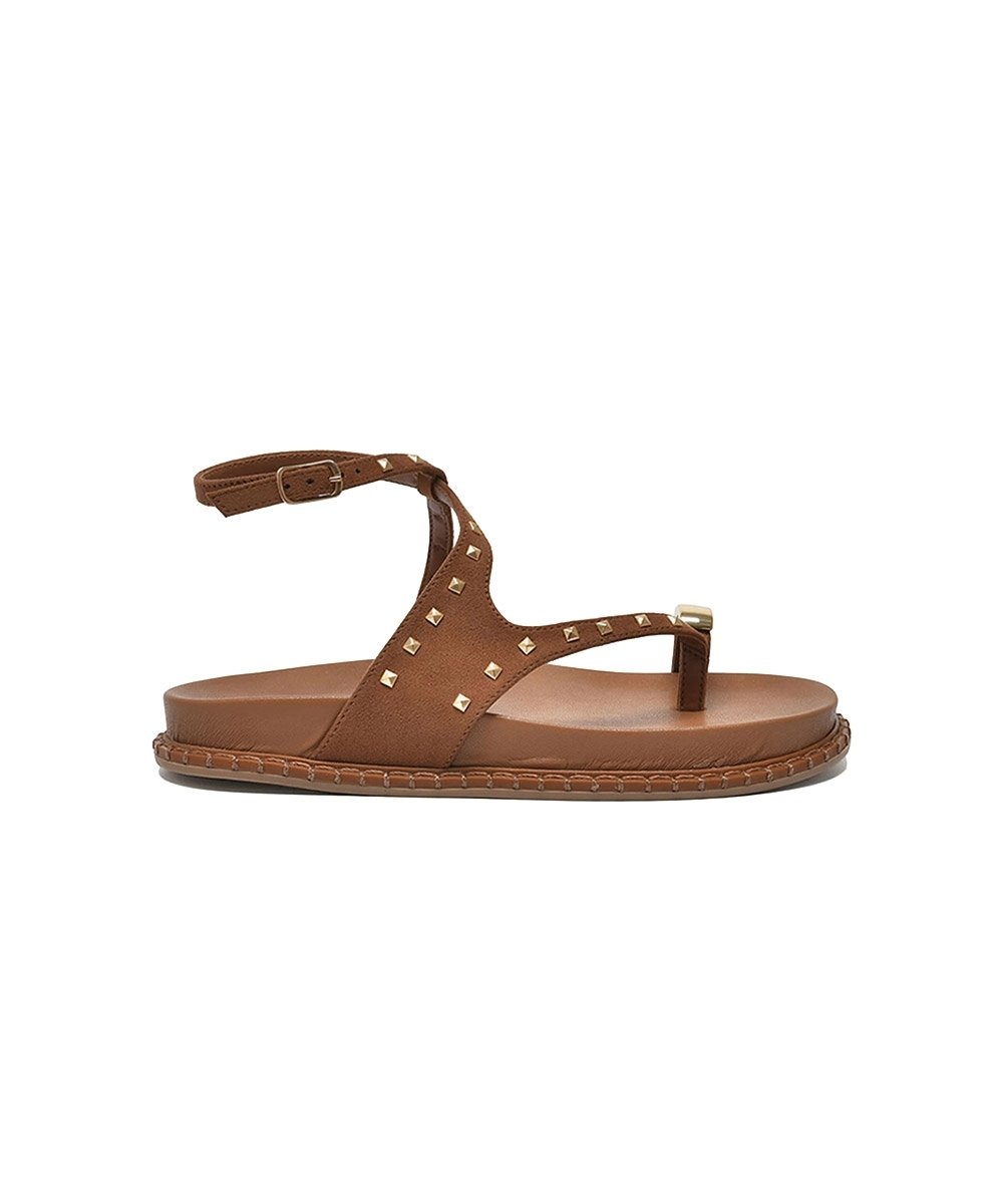 Sandália Papete Via Marte Flatform Caramelo