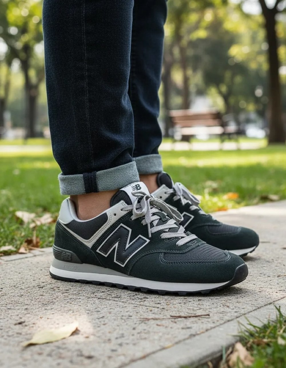 Tênis Masculino New Balance 574 Preto Preto 8