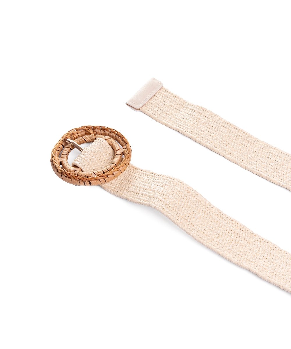 Cinto Elástico Feminino Pixolé Off White White 2