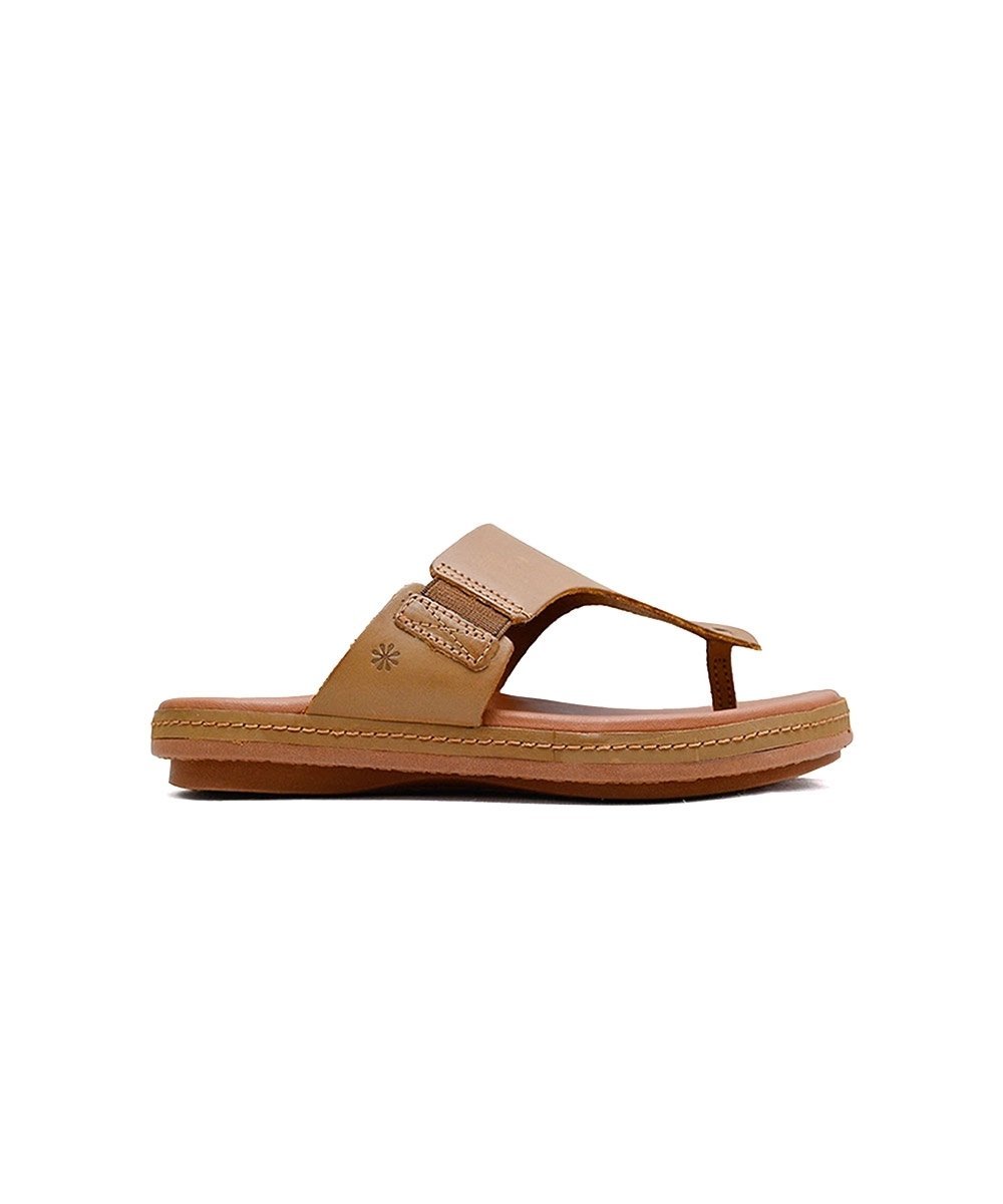 Tamanco New Face Flat Couro Caramelo