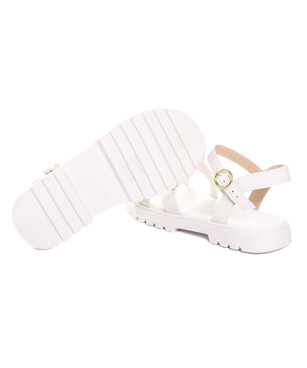 Sandália Infantil Molekinha Tratorada Branco Branco 6