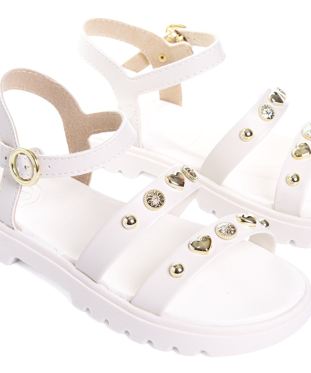 Sandália Infantil Molekinha Tratorada Branco Branco 4