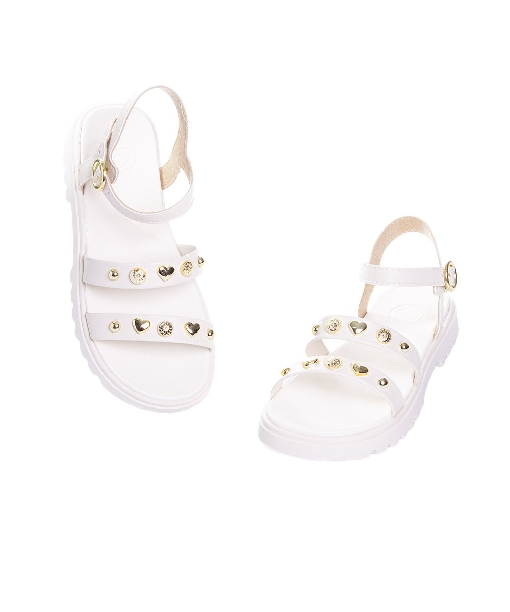 Sandália Infantil Molekinha Tratorada Branco Branco 5