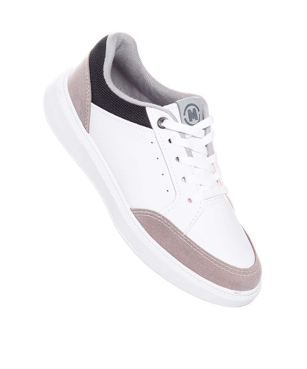 Tênis Infantil Casual Molekinho Branco Branco/Cinza 2