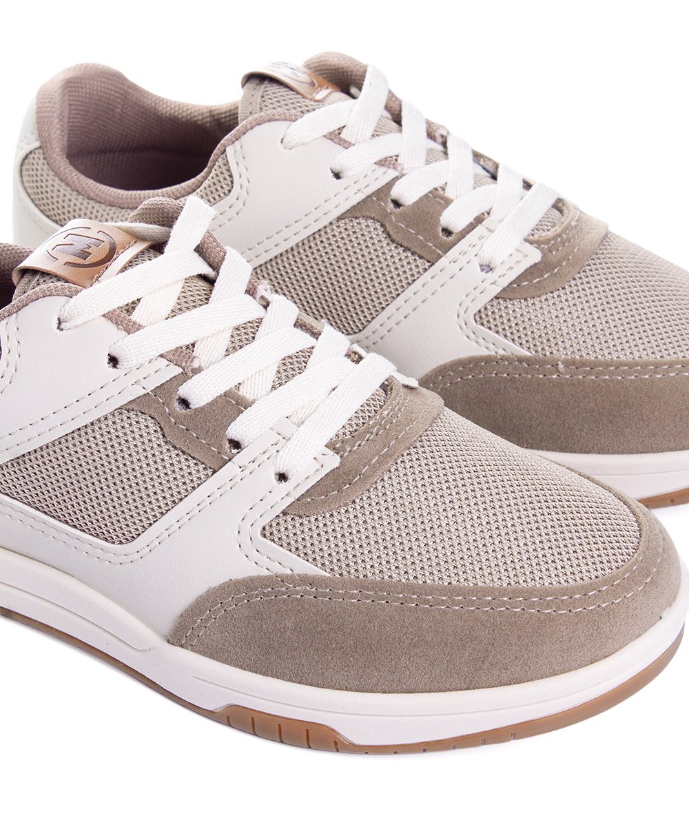 Tênis Infantil Casual Molekinho Areia Cinza/Branco 4