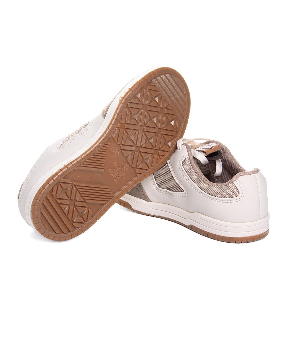 Tênis Infantil Casual Molekinho Areia Cinza/Branco 5