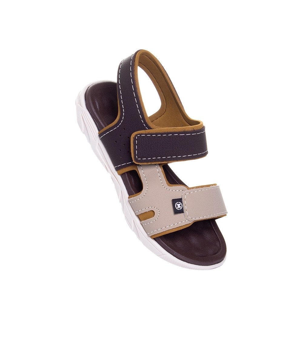 Sandália Papete Infantil Molekinho Floater Café Marrom/Bege 2