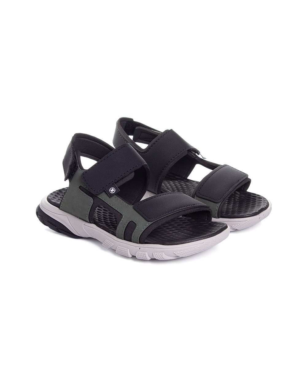 Sandália Papete Infantil Molekinho Verde Oliva Azul 3