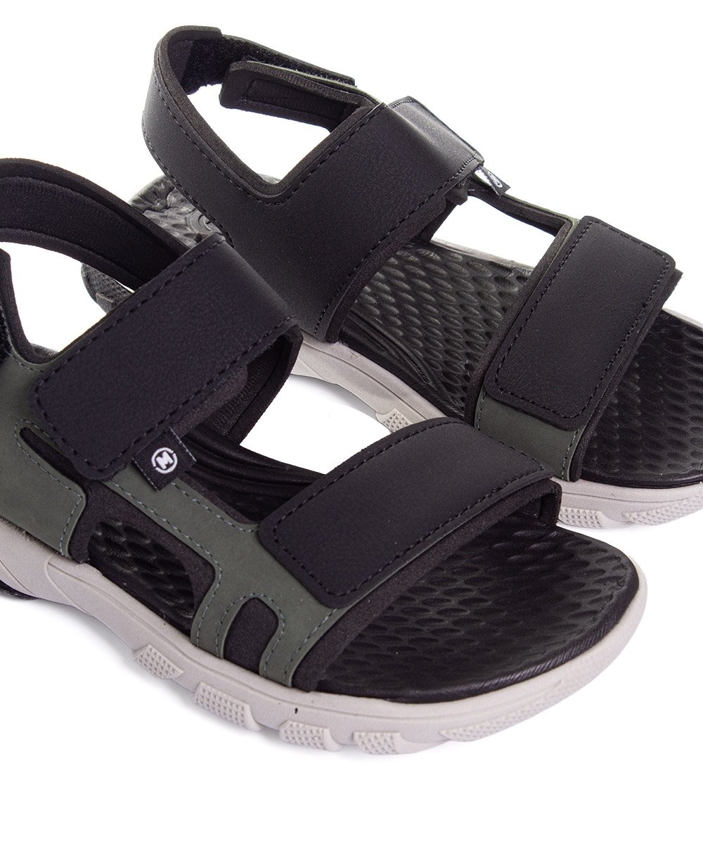 Sandália Papete Infantil Molekinho Verde Oliva Azul 4