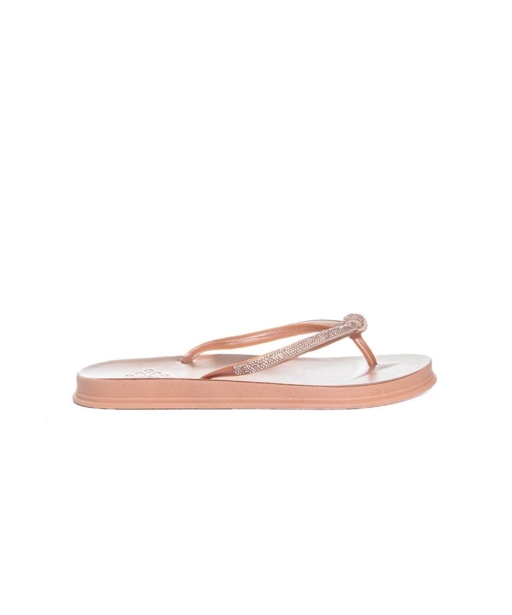 Chinelo Feminino Pixolé Strass Cobre