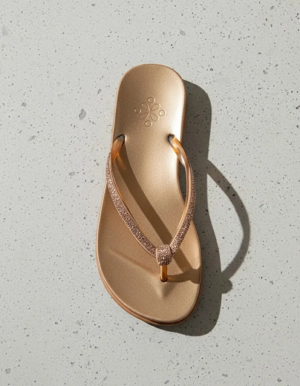 Chinelo Feminino Pixolé Strass Bronze Bronze 4