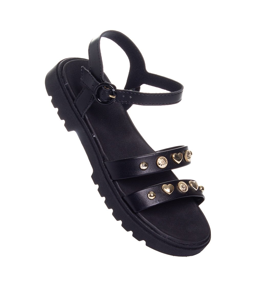 Sandália Infantil Molekinha Tratorada Preto Preto 2