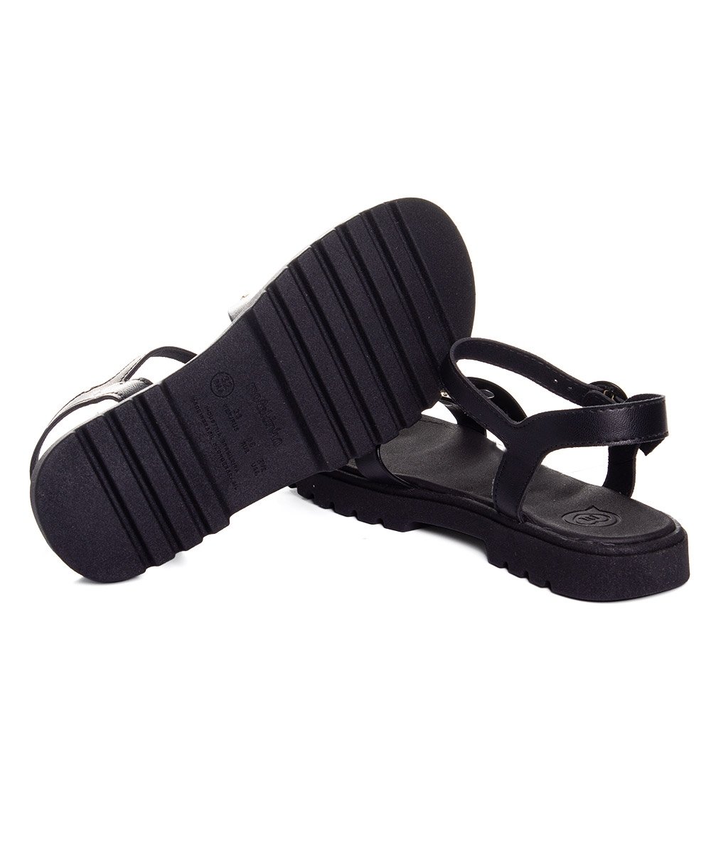 Sandália Infantil Molekinha Tratorada Preto Preto 6