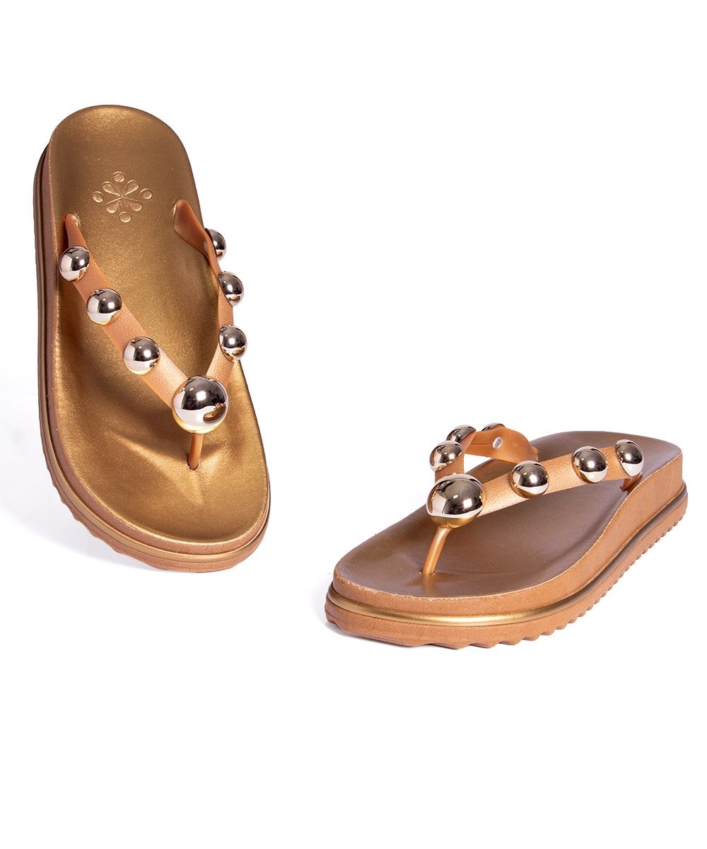 Tamanco Flat Pixolé Bronze Bronze 4