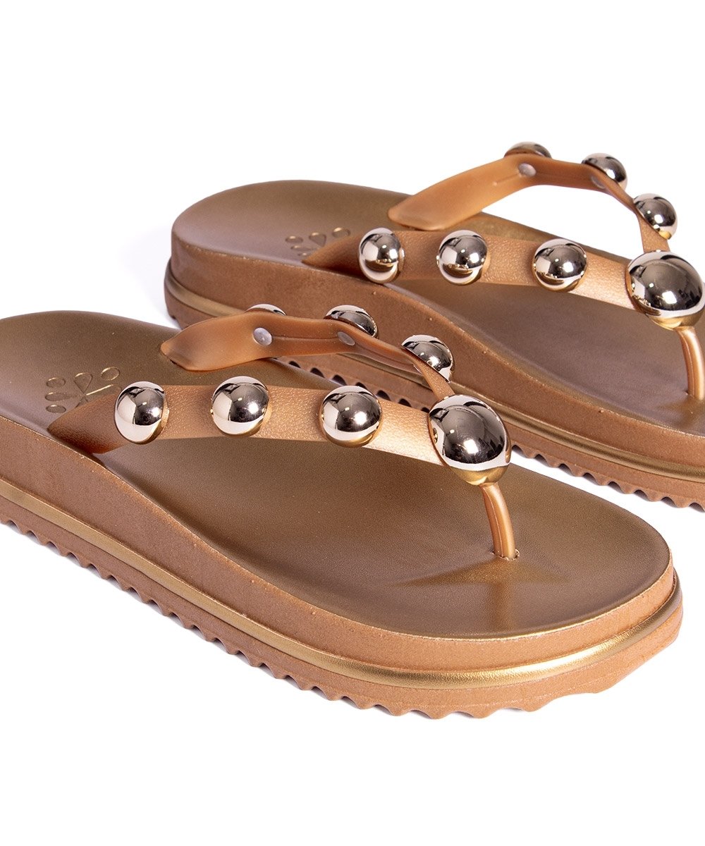 Tamanco Flat Pixolé Bronze Bronze 3