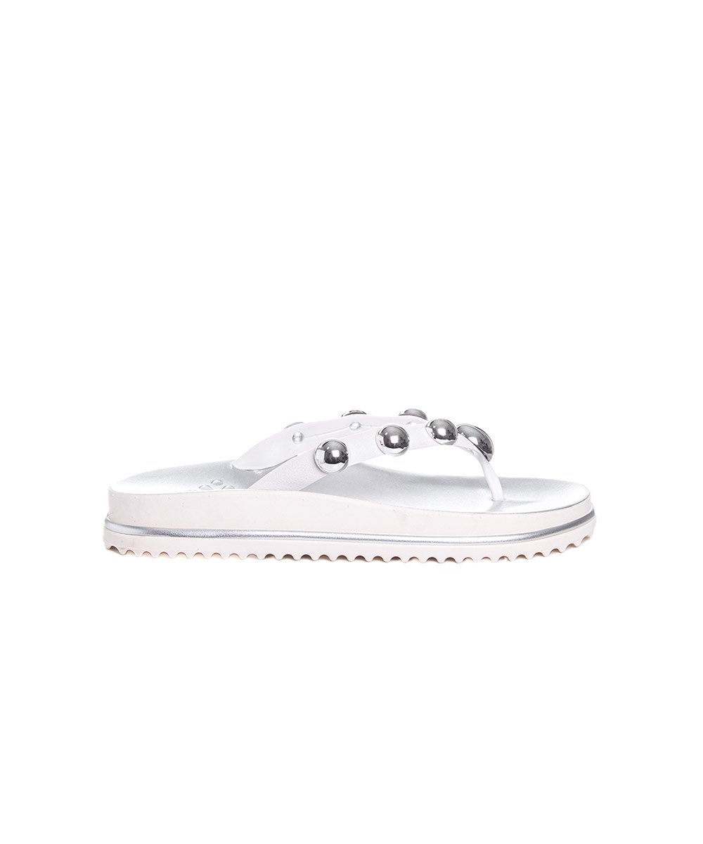 Tamanco Flat Pixolé Prata