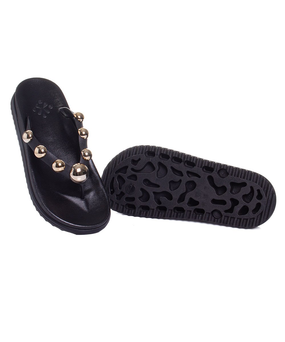 Tamanco Flat Pixolé Preto Preto 3