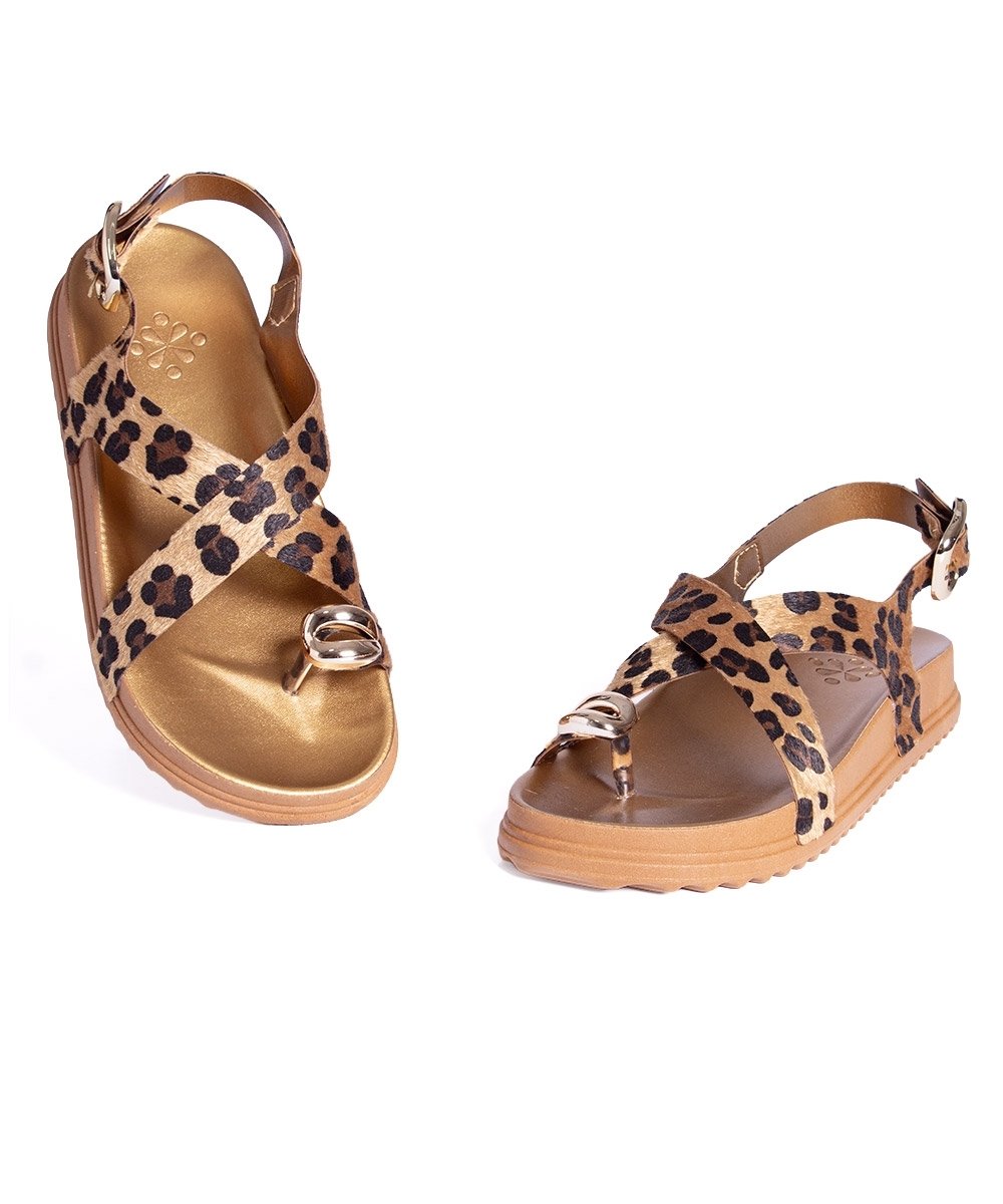 Sandália Flatform Pixolé Animal Print Onça Animal Print 6