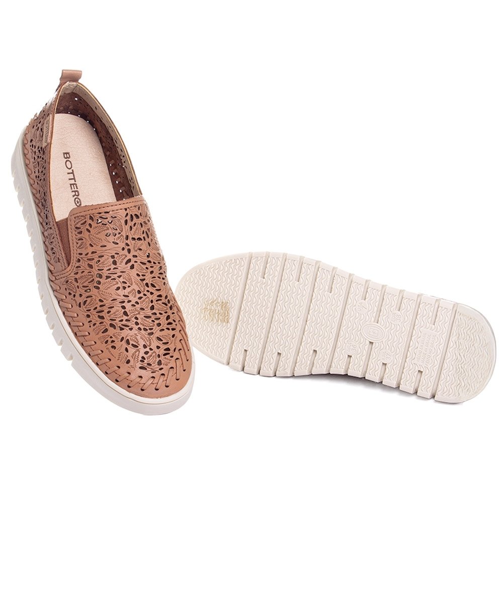 Tênis Feminino Bottero Botvicky Couro Caramelo Marrom 5