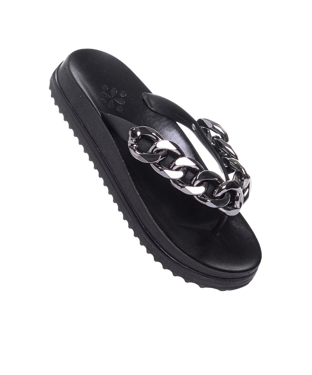 Tamanco Flat Pixolé Preto Preto 2