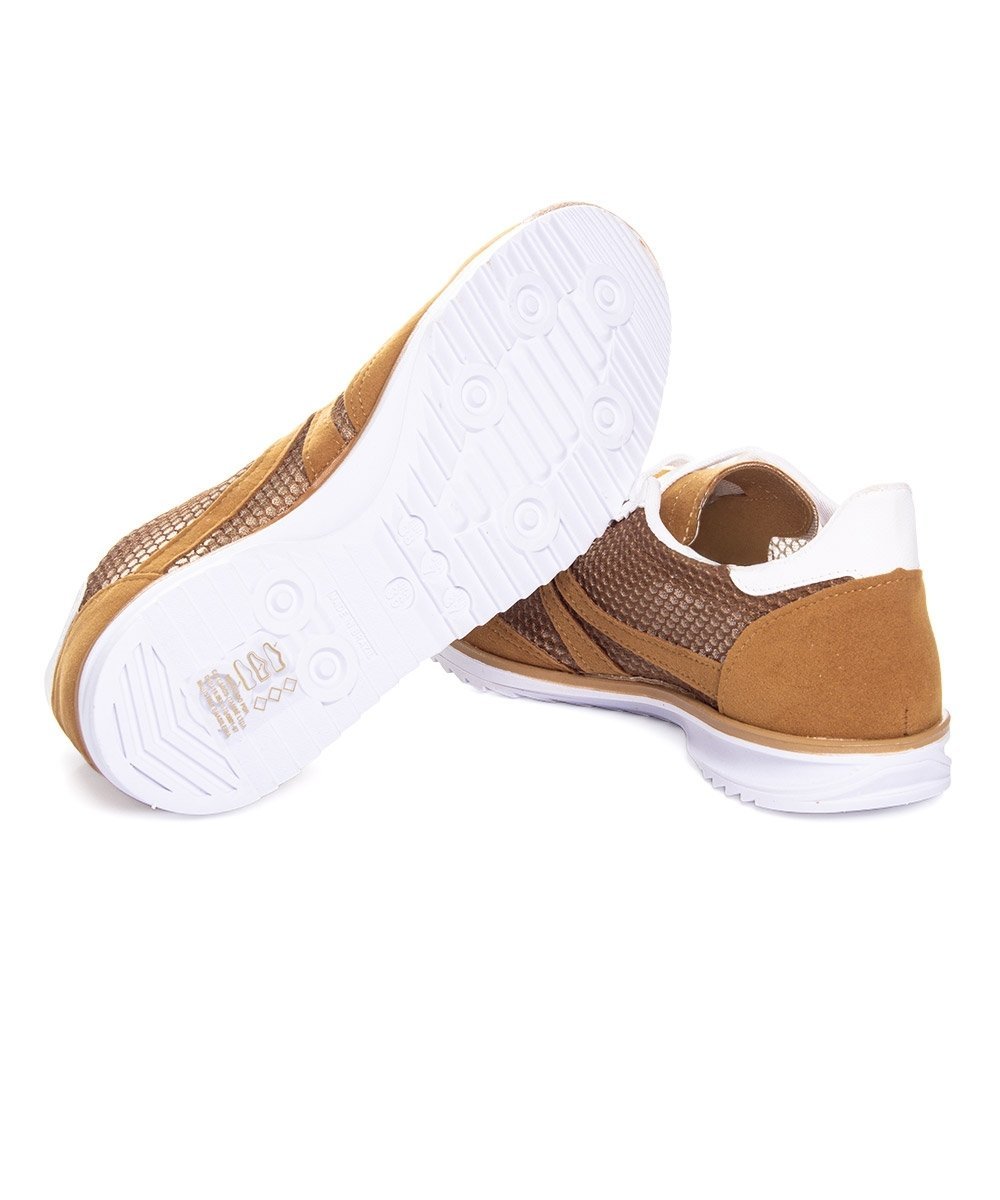 Tênis Feminino Pixolé Casual Kat Caramelo Marrom 5