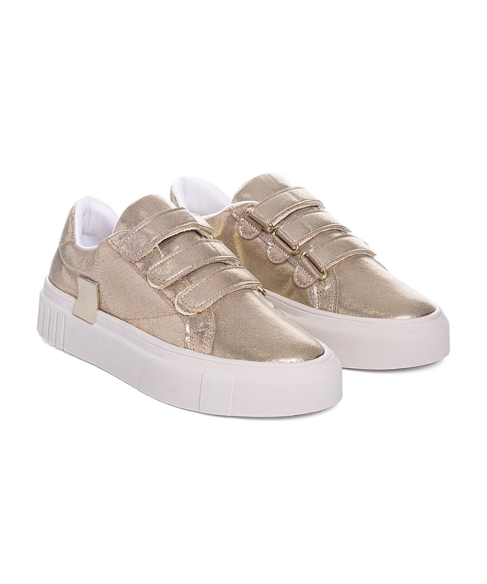 Tênis Feminino Pixolé Casual Kira Ouro Dourado 3