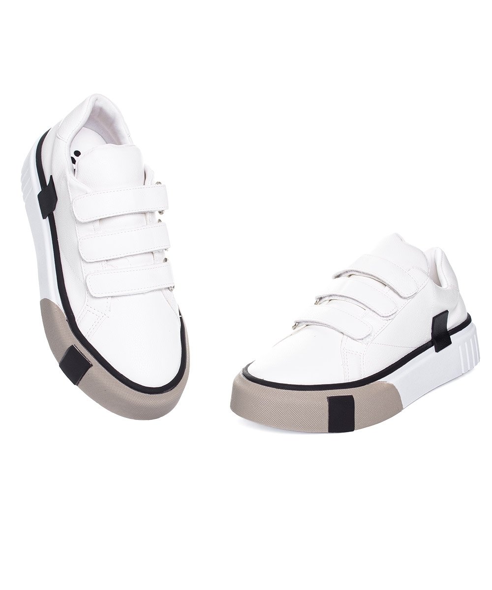 Tênis Feminino Pixolé Casual Kira Branco Branco 5