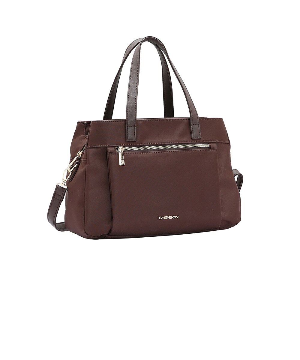 Bolsa de Mão E Transversal Chenson Microfiber Cafe