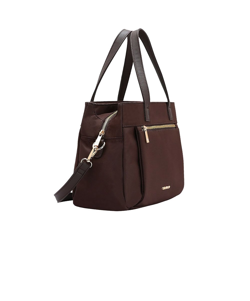 Bolsa de Mão E Transversal Chenson Microfiber Cafe Marrom 2