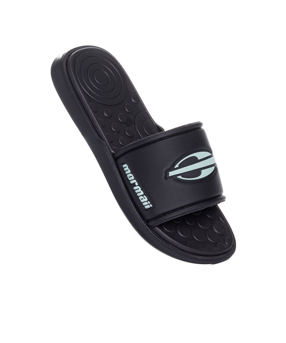 Slide Mormaii Quiver Pró Infantil 11739 Preto/Verde Azul Escuro 2