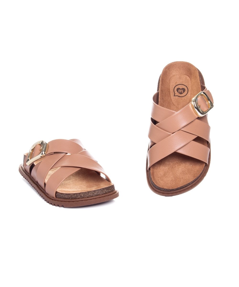 Tamanco Infantil Molekinha Fivela Nude Bege 5