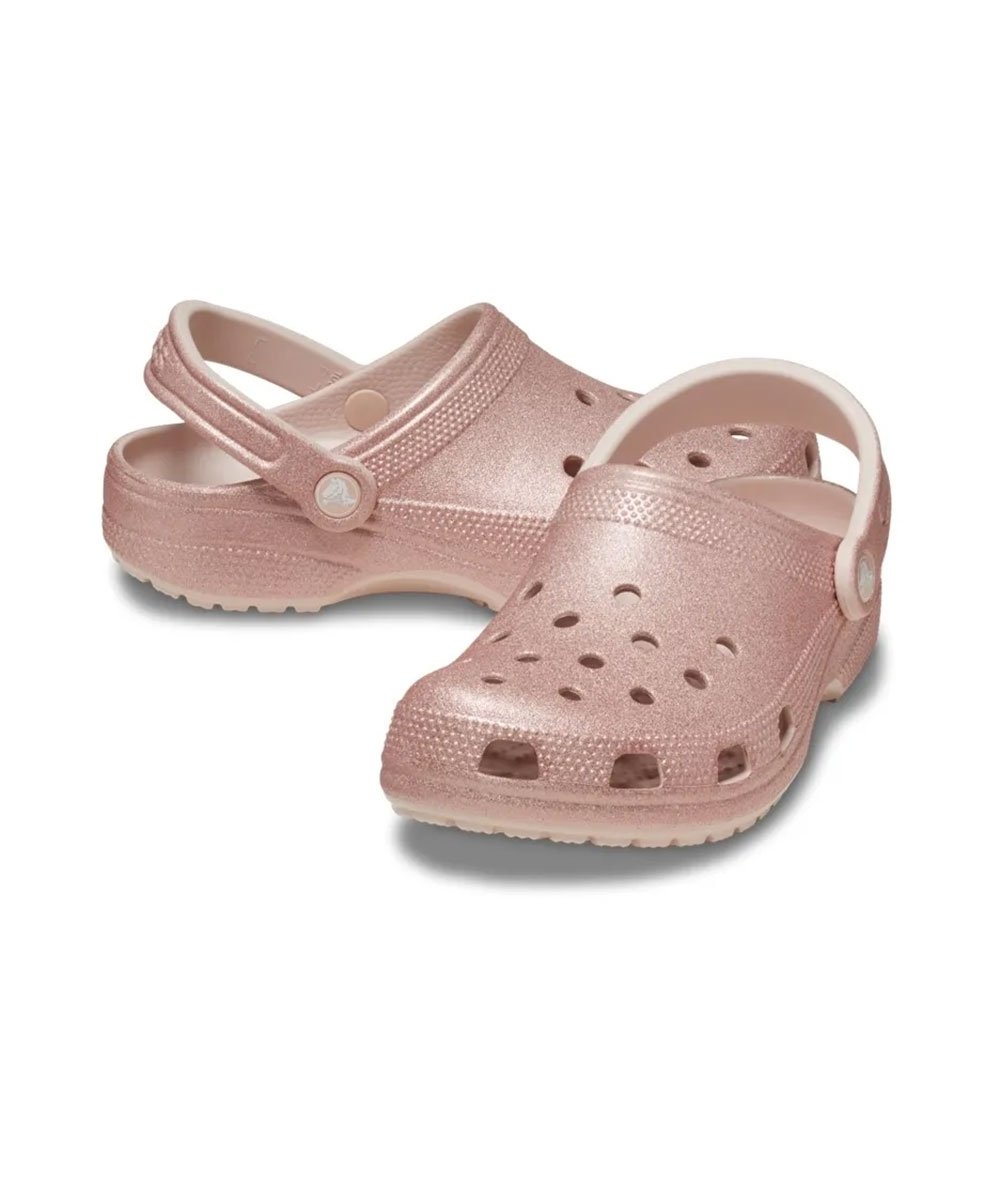 Sandália Crocs Classic Glitter Rosa Claro Rosa 6