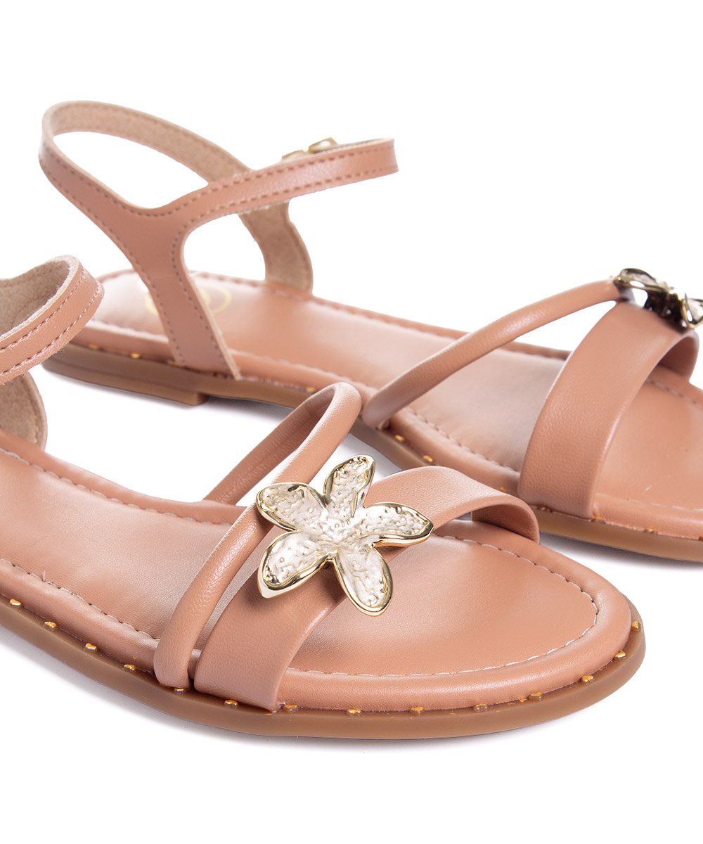 Sandália Infantil Molekinha Flatform Nude Rosa 4