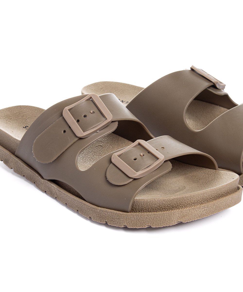 Tamanco Flatform Pixolé Fivelas Ambar Marrom 5