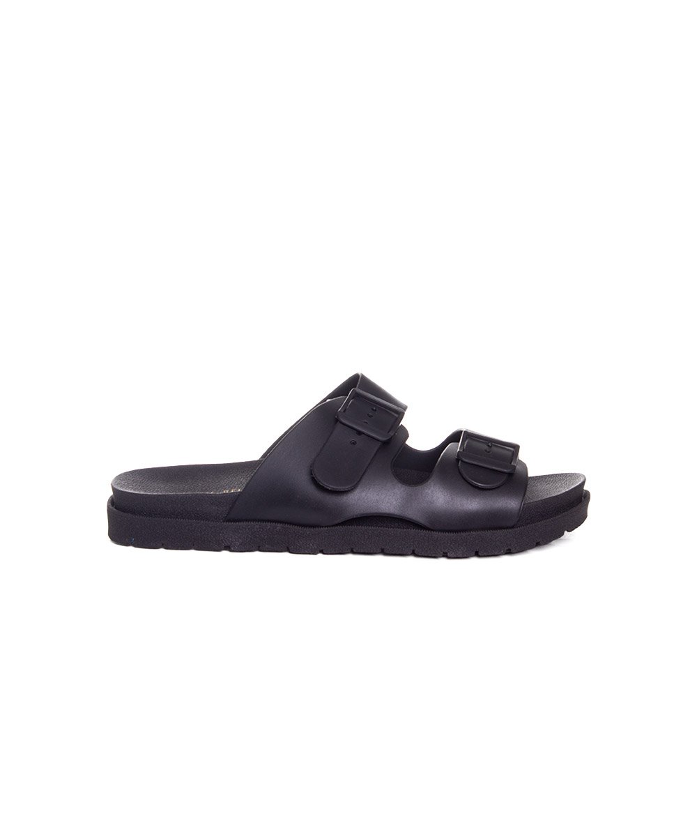 Tamanco Flatform Pixolé Fivelas Preto