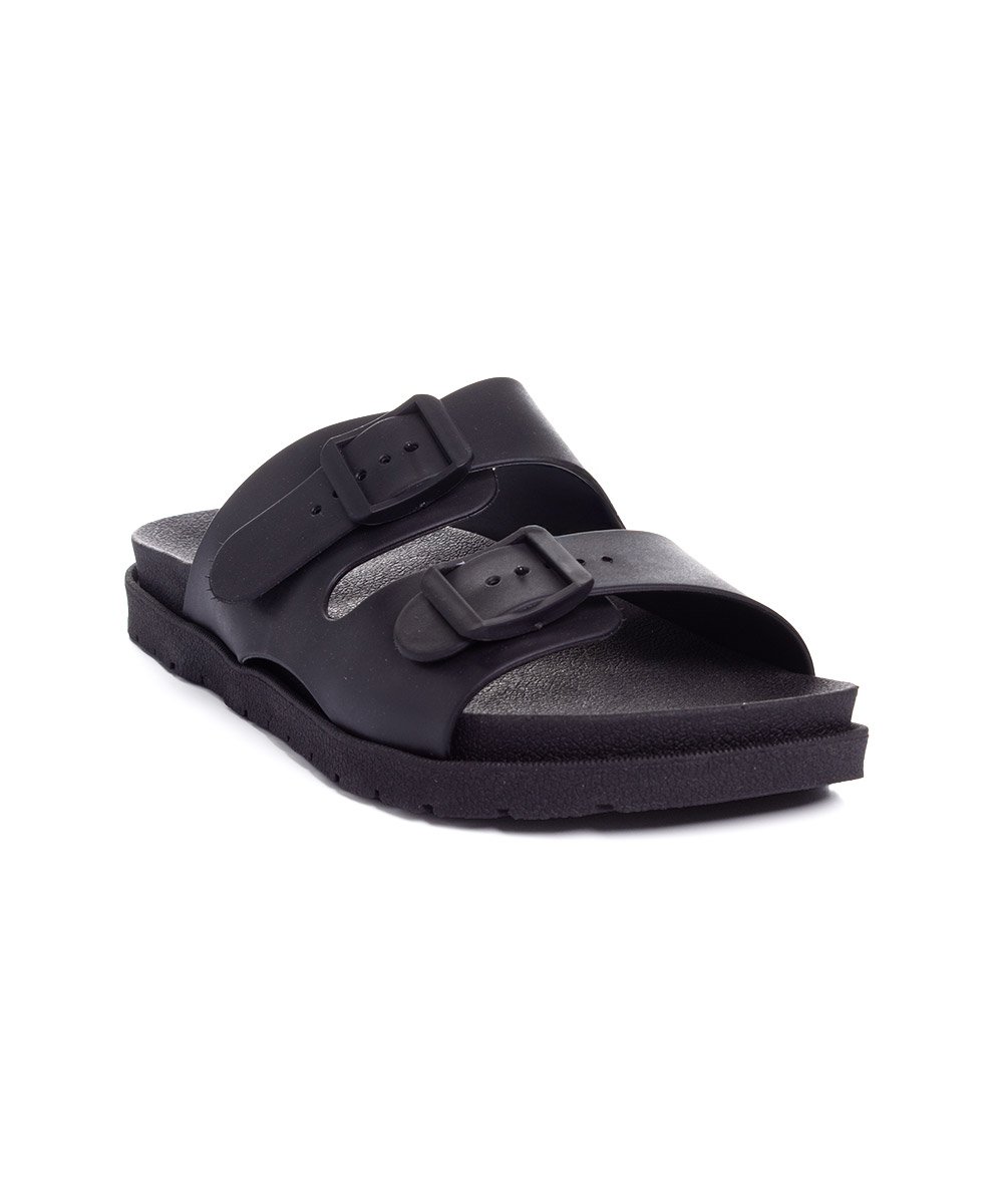 Tamanco Flatform Pixolé Fivelas Preto Preto 2