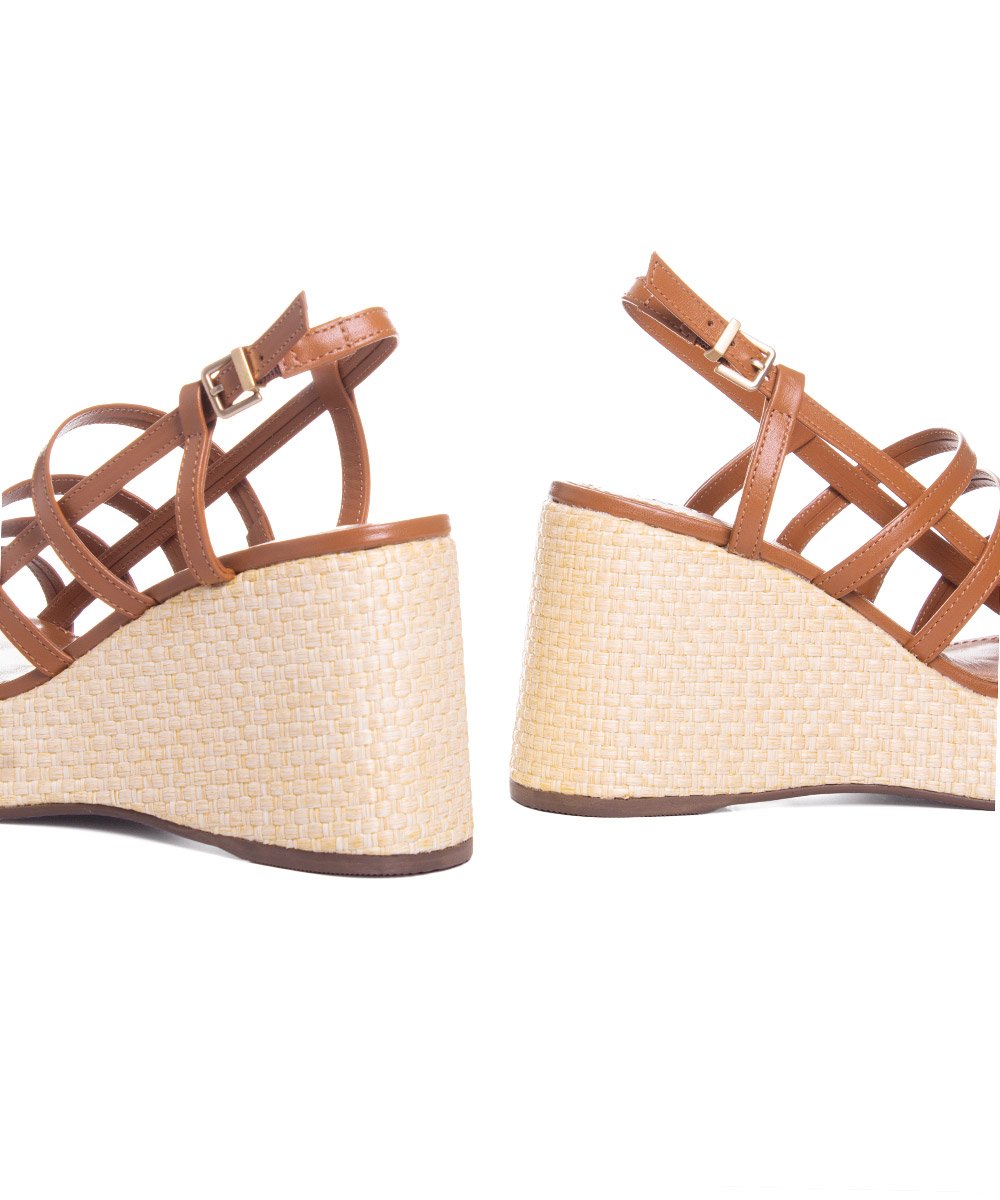 Sandália Anabela Loucos E Santos Moca Marrom 4