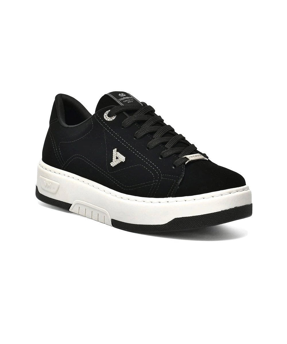 Tênis Feminino Via Marte Nobuck Preto Preto 3