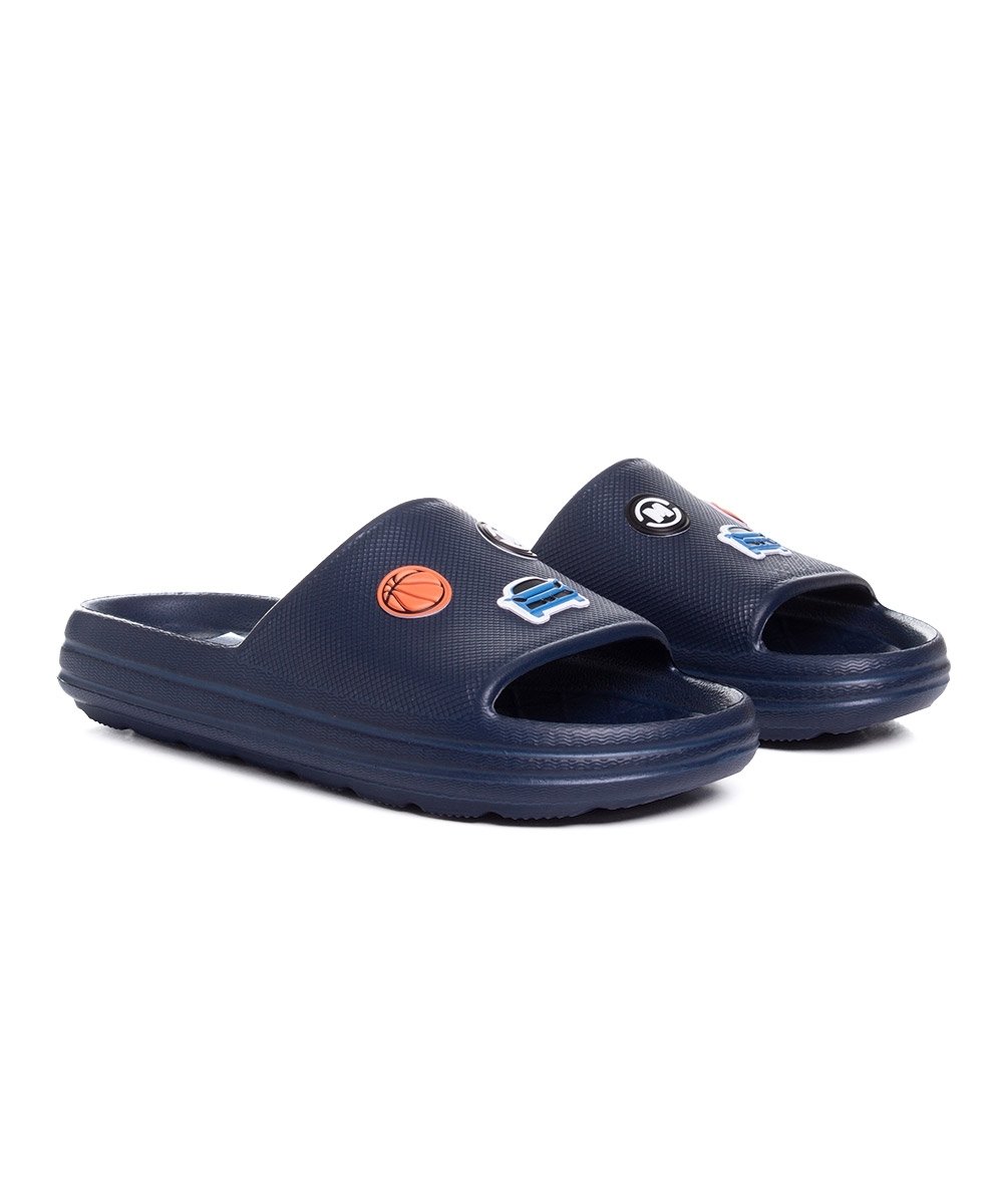 Chinelo Slide Infantil Molekinho Marinho Azul 2