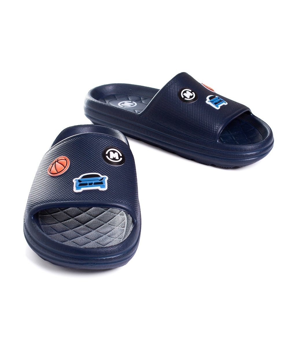 Chinelo Slide Infantil Molekinho Marinho Azul 5