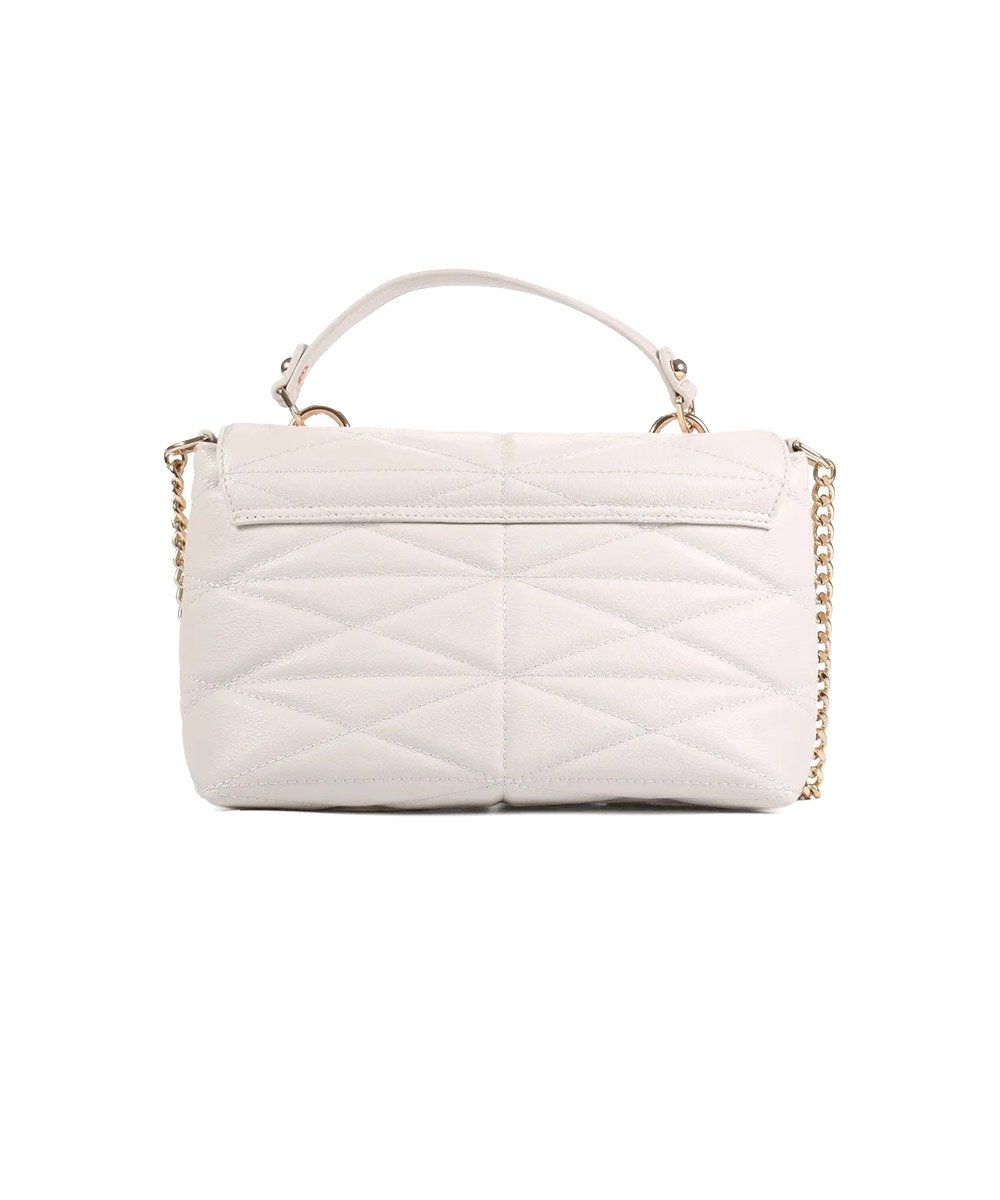Bolsa Ombro Loucos E Santos Matelassê Couro Off White Branco 5