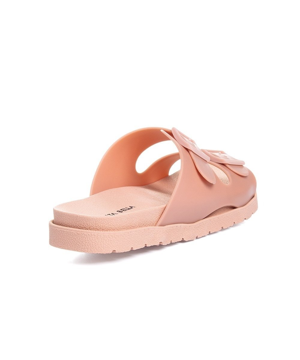 Tamanco Flatform Pixolé Fivelas Nude Rosa 4