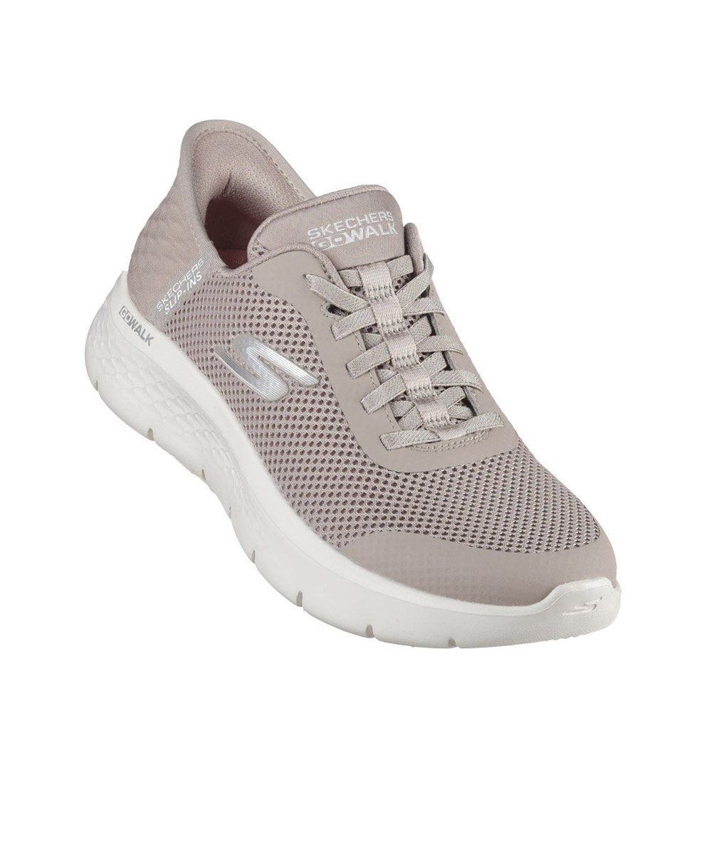 Tênis Feminino Skechers Go Walk Flex Slip-Ins Taupy Bege 4