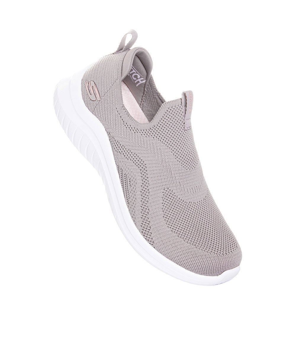 Tênis Feminino Skechers Ultra Flex 2.0 Slip On Taupy Cinza 2